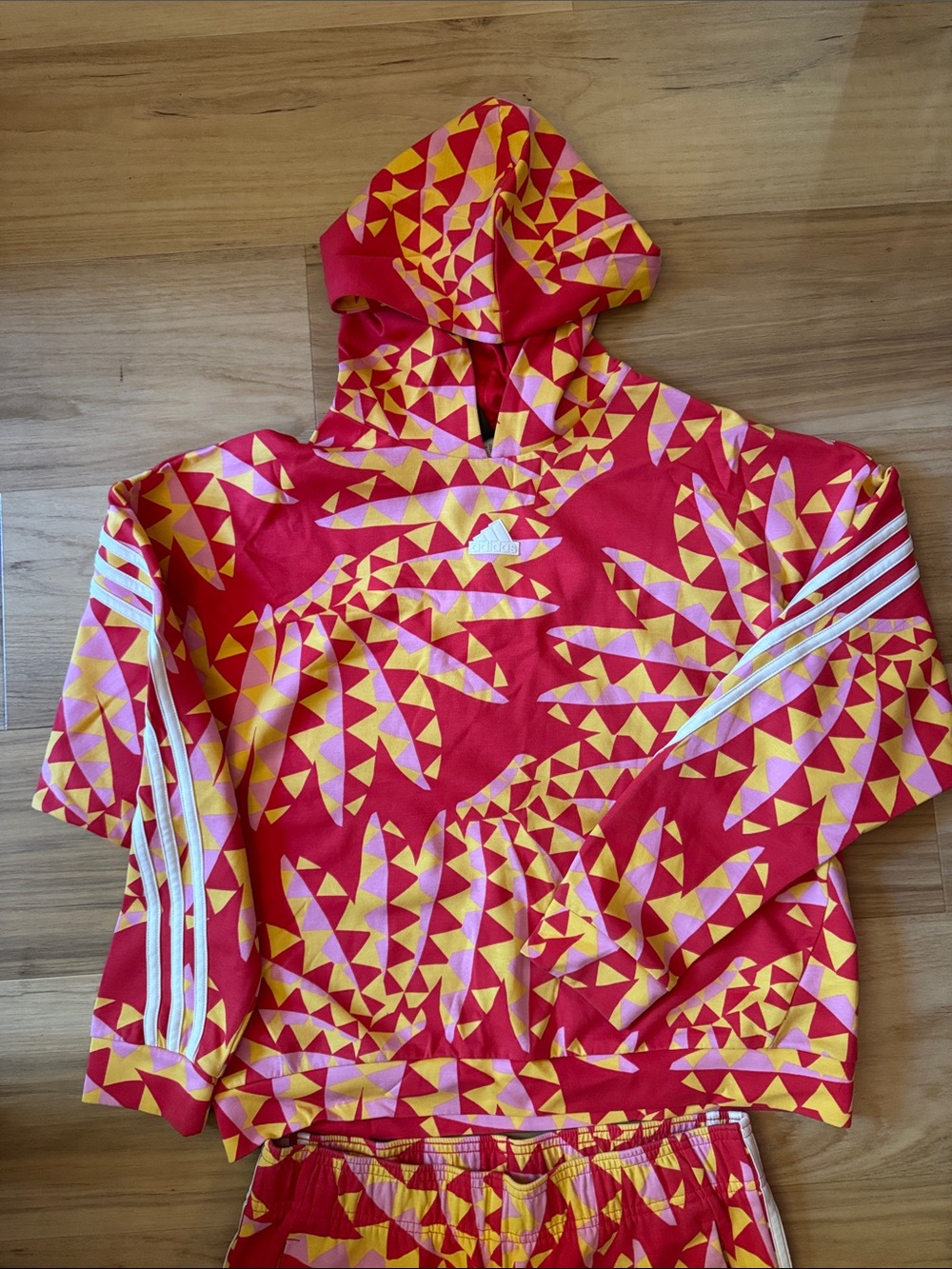 Adidas x Farm Rio Kids Girl Sportswear Fit Outdoor Track Hoodie, Multicolor